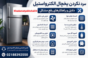 علت سرد نکردن یخچال الکترواستیل و کار نکردن + راه حل